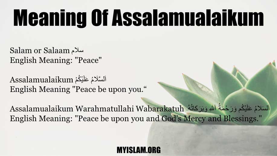 Meaning of Assalamualaikum