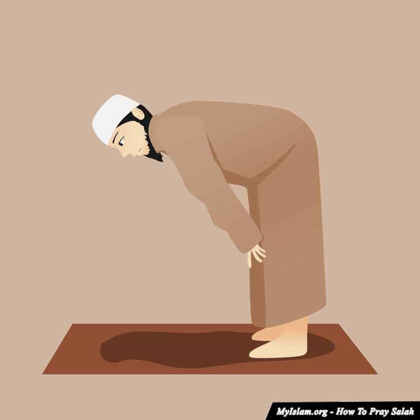 ruku or bowing position