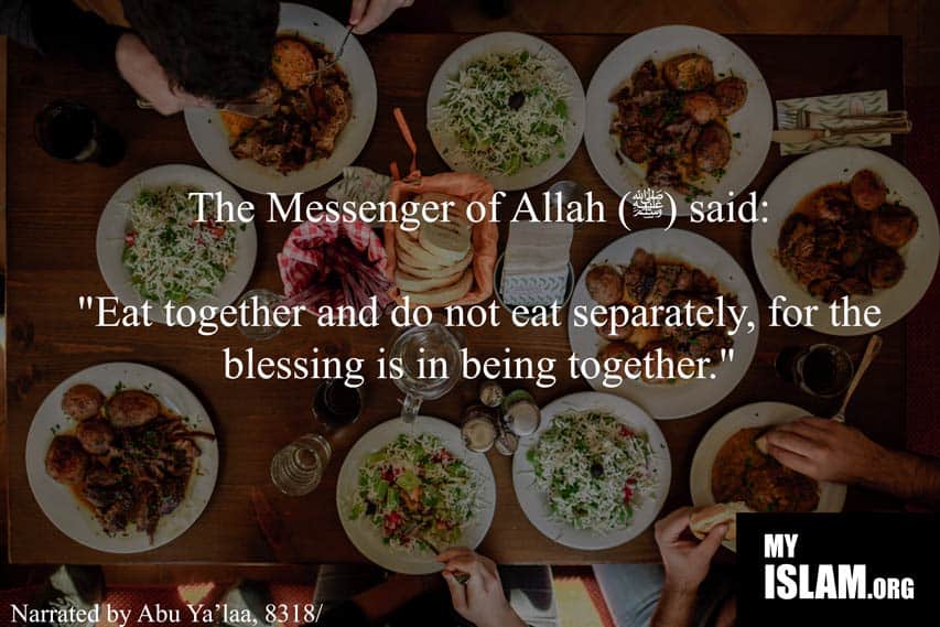 eating food together is sunnah